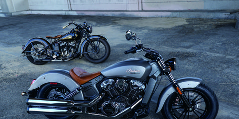 The 2015 Indian Scout is the first mass produced iteration since WWII.