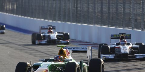 Pierre Gasly races for Caterham's GP2 team on Oct. 11 at Sochi.