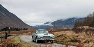The Aston Martin DB5 appeared in the 2012 James Bond film "Skyfall," though things didn't go very well for the car.