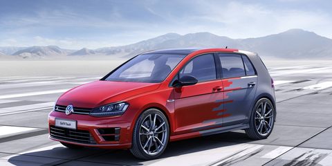 The Volkswagen Golf R Touch concept features gesture control and other cool electronics.