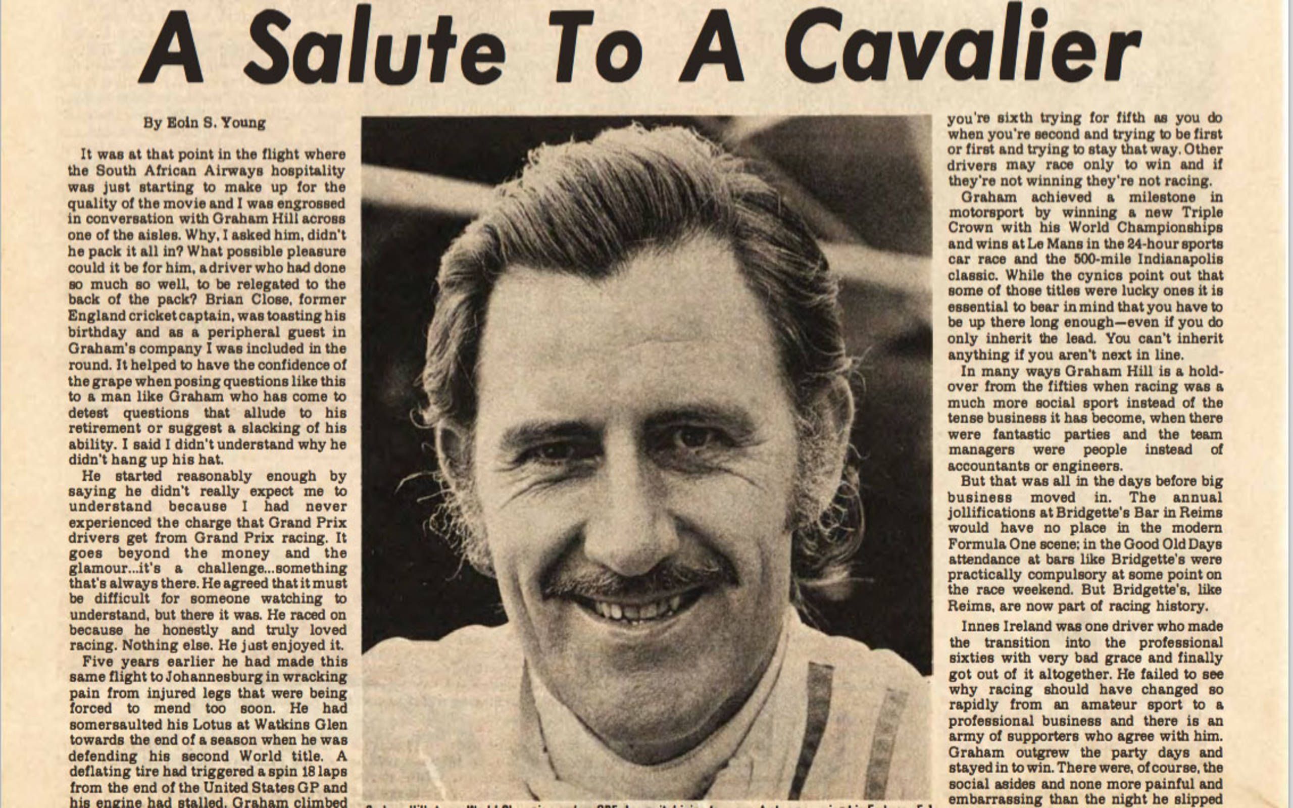 Throttle-Back Thursday: Remembering Graham Hill 40 Years After His ...