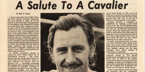 Autoweek profiled Graham Hill just a few months before his death in a plane crash.