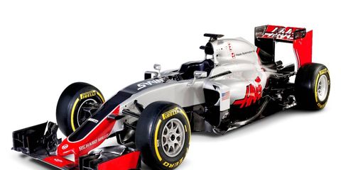 The Haas F1 team released picture of its new car on social media, but will officially unveil it to the public on Monday.
