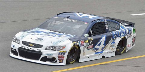 Kevin Harvick posted the top speed of 129.069 mph at Richmond on Friday to claim the pole for Sunday's race.