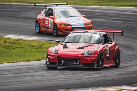 Multiple classes participate at each #GRIDLIFE event. Drivers compete for fastest lap time.