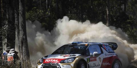 Sebastien Loeb, shown in a rally last year, has announced he will race in Monte Carlo Rally.