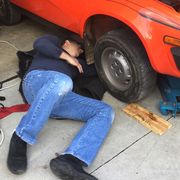 Assuming the position: TR7 owners have been known to spend a lot of time under the car as well as in it.