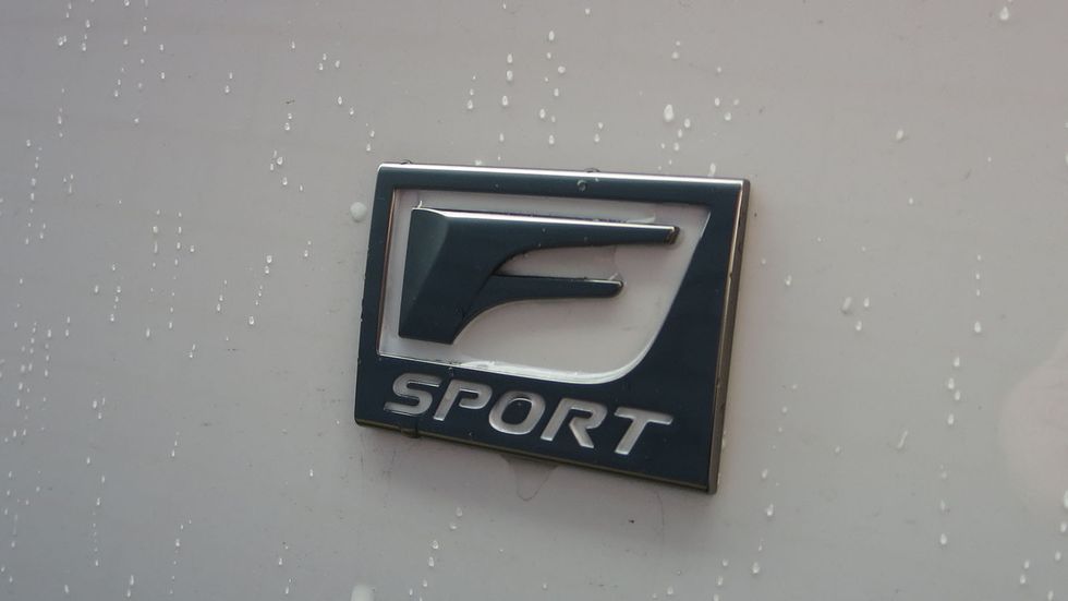 The F Sport badging is subtle, like the rest of the car.