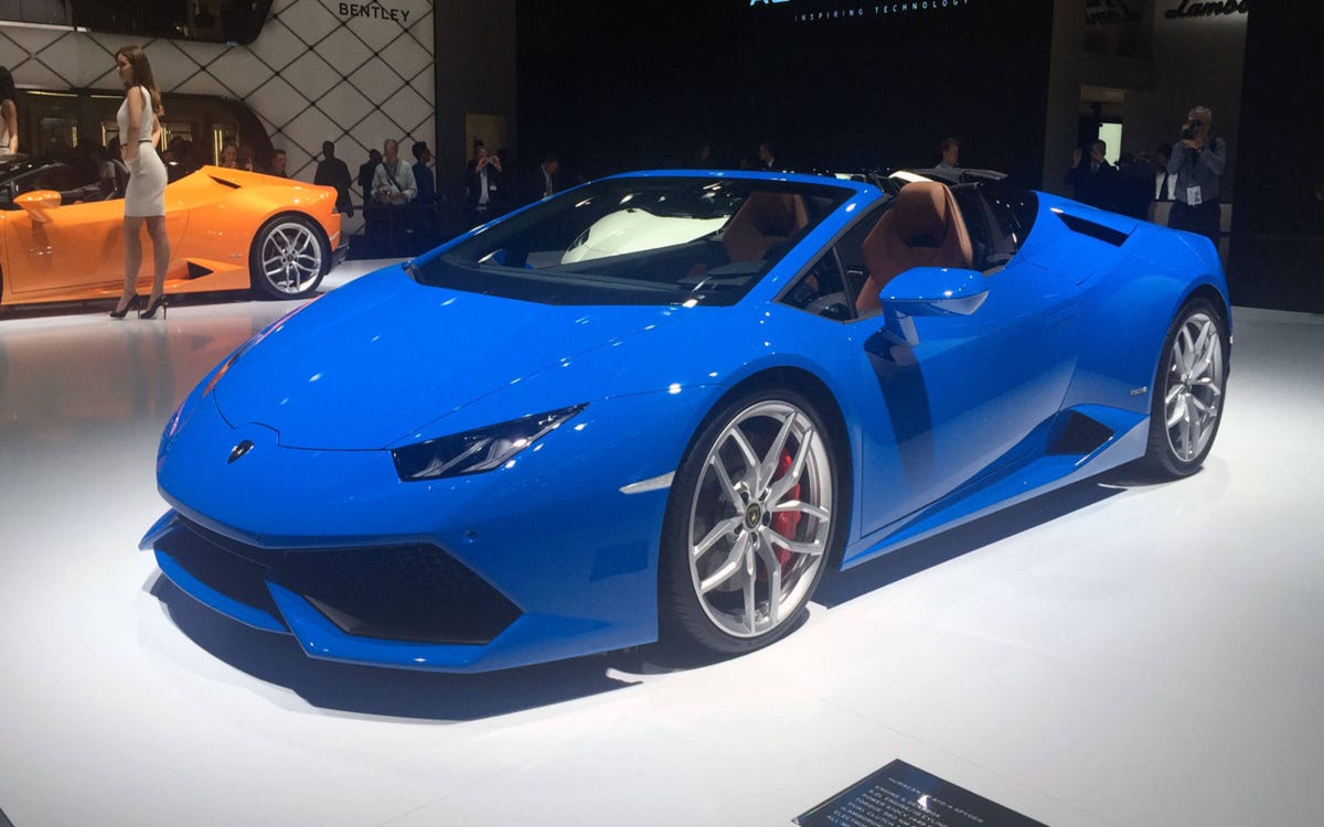 Topless at 201 mph: 2016 Lamborghini Huracan Spyder debuts at Frankfurt ...