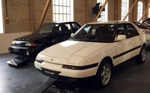 1991 Mazda 323 F GT -- Mazda calls the 323 F the world’s first compact, five-door coupe. It was produced from 1989 to 1994 and featured hidden headlights, 128 hp and a top speed of 125 mph. The 323 F was sold as the Lantis in Japan, the Astina in Australia and the Allegro in Columbia.