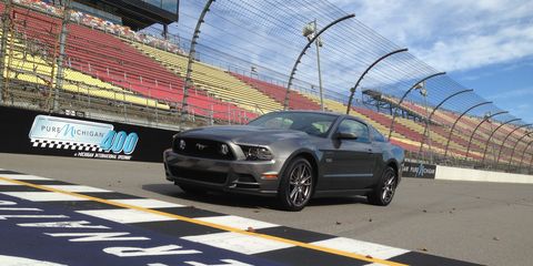 My 2014 Ford Mustang GT makes 420 hp and 390 lb-ft of torque.