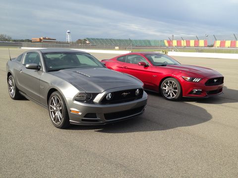 Length, height and weight are very close on the 2014 and 2015 Ford Mustang GT.