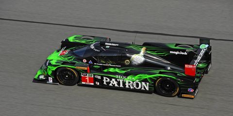Justin Wilson will attack Pikes Peak with this LMP2 race car on June 28.