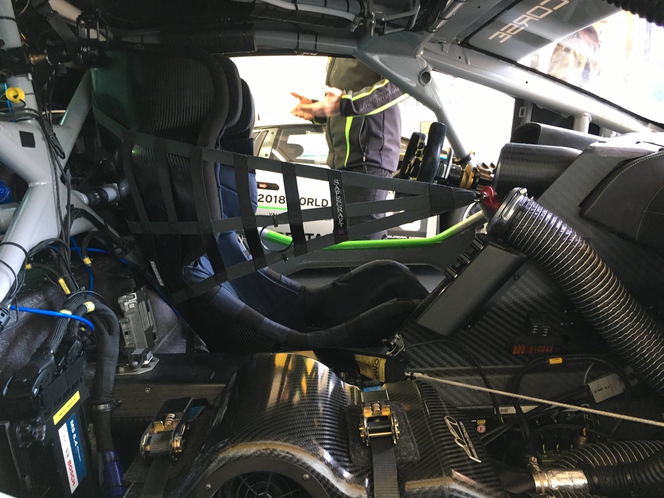 A look at the interior, sans door, from the passenger side.