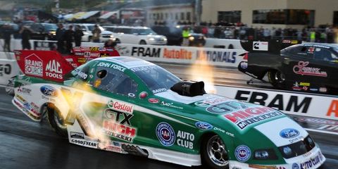Uncertainty in 2015 is not affecting NHRA star John Force in 2014.