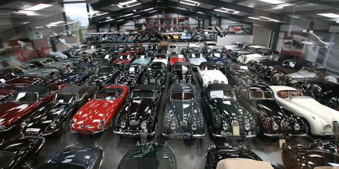 Since 1979, James Hull has amassed 543 vehicles. Nearly all of them are British.