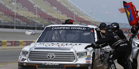Johnny Sauter is leading the NASCAR Camping World Truck Series points and is coming off a victory at Michigan in the fastest race in series history.