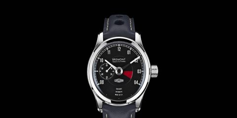 Six Bremont Jaguar Lightweight E-Type watches, for six Jaguar Lightweight E-Types.