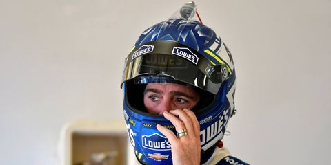 Jimmie Johnson, 41, says he's "very fortunate" that he can continue to compete.