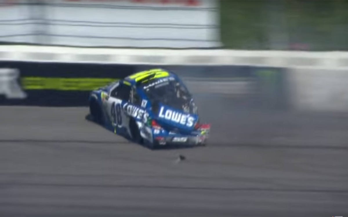 VIDEO: NASCAR champion Jimmie Johnson crashes hard at Pocono