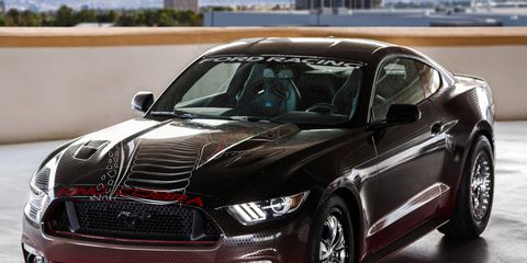 The Ford King Cobra is faster in the quarter mile than the Hellcat.