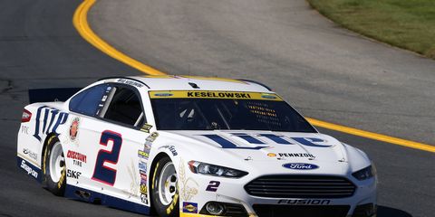 Brad Keselowski, last week's winner in the NASCAR Sprint Cup Series Chase, is on the pole for Sunday'r race at New Hampshire Motor Speedway.