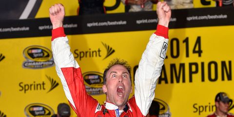 Kevin Harvick captured his first NASCAR Sprint Cup championship on Sunday in Florida.