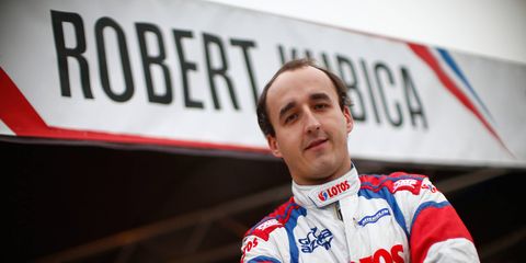 Robert Kubica, shown above during his days in the World Rally Championship, tested a Formula 1 car for Renault on Tuesday.