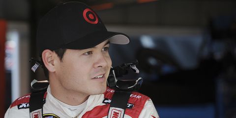 Baby-faced 22-year-old NASCAR driver Kyle Larson became a father today with the birth of his son, Owen Miyata Larson.