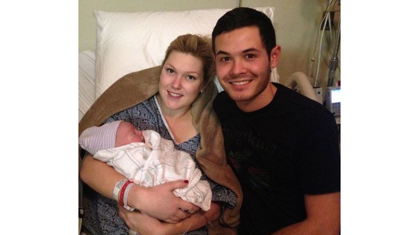 NASCAR driver Kyle Larson becomes a father