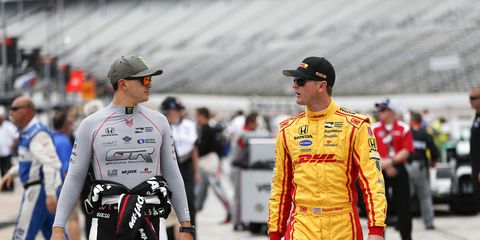 IndyCar rivals Graham Rahal and Ryan Hunter-Reay will join forces in the Rolex 24 for Michael Shank Racing.