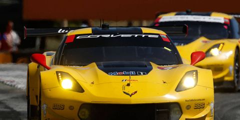 Antonio Garcia drove Corvette Racing to the top of the GTE Pro class speed chart at Le Mans on Sunday.