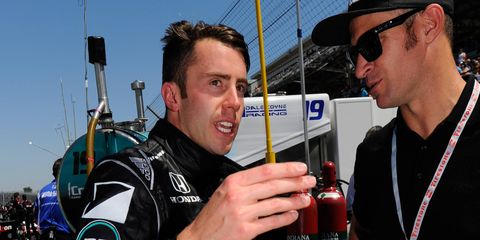 James Davison, left, will be making his third Indianapolis 500 start.