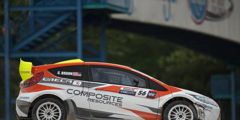 Colin Braun won a heat and finished fourth overall in the GRC Lights race at Memphis International Raceway.