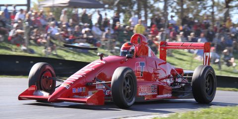 John LaRue races to a Formula Continental Runoffs victory on Sunday at Mid-Ohio.