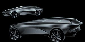 Aston Martin revealed a few sketches of potential Lagonda SUV designs, which we're hoping are very early sketches.