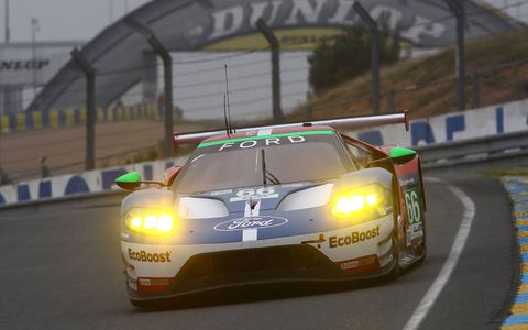 the ford chip ganassi racing squad placed three of its cars in the top four in the lmgte pro class at the 24 hours of le mans
