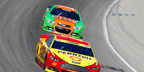 Danica Patrick is one driver who Joey Logano might not want to see in his rear-view mirror on Sunday at Martinsville Speedway.