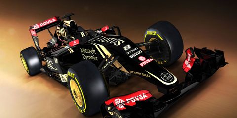 Lotus F1 released images of its E23 car for the 2015 Formula One season on Monday.