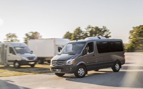 Mercedes Sprinter passenger vans are imported directly to the U.S. with no reassembly required.