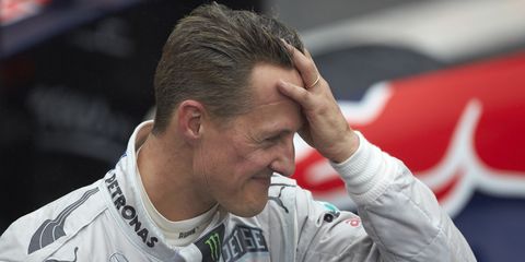 Michael Schumacher is recovering at home from a skiing accident in France on Dec. 29.