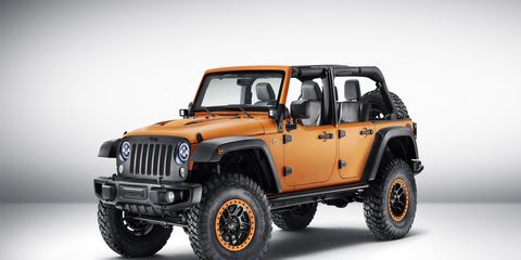 The Jeep Wrangler Rubicon Sunrise looks the part of a rock climber.