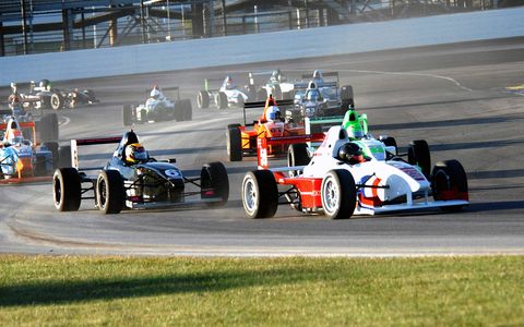 Action from the 54th annual SCCA National Championship Runoffs at Indianapolis.