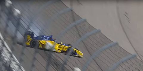 Marco Andretti's save at Iowa Speedway during practice 1.