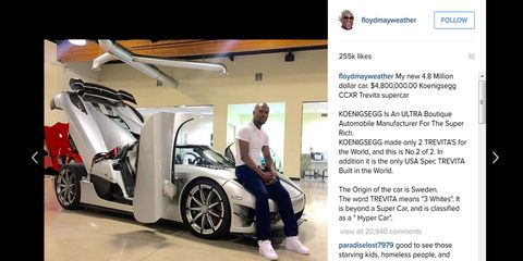 On the low end, Mayweather was slated for about $120 million for his most recent fight with Manny Pacquiao.
