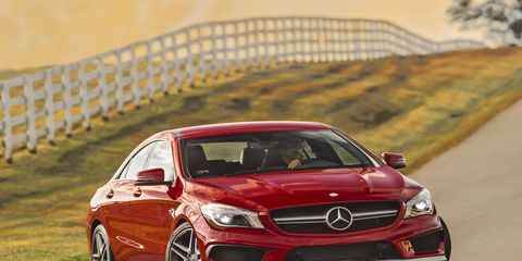 The CLA45 pushes 26.1 pounds of boost through its 2.0-liter four-cylinder engine.