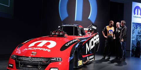 Mopar chose the SEMA Show in Vegas to unveil the 2015 Dodge Charger R/T for NHRA Funny Car competition.