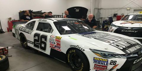 Tomy Drissi's NASCAR Xfinity ride for this weekend.