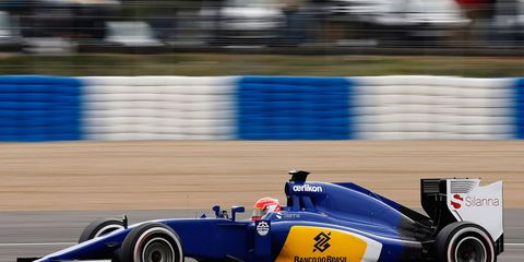 Felipe Nasr drove 108 laps for Sauber during Tuesday's test session in Jerez, Spain.