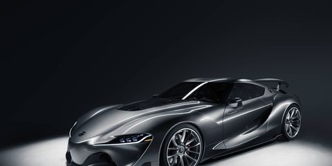 The second Toyota FT-1 concept is in a color called Graphite.
